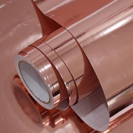 PET Metal Glossy Rose Gold Cut Vinyl