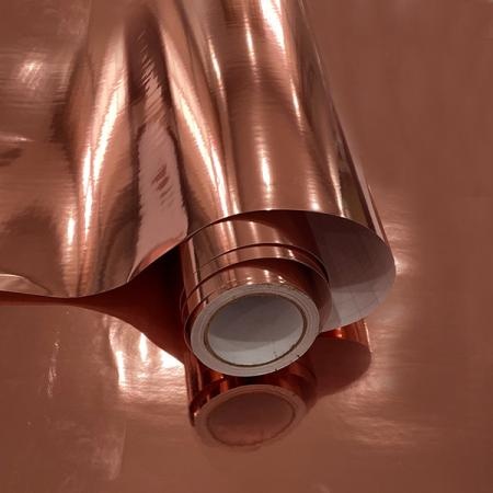 PET Metal Glossy Rose Gold Cut Vinyl